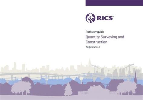 Pathway guide Quantity Surveying and Construction .